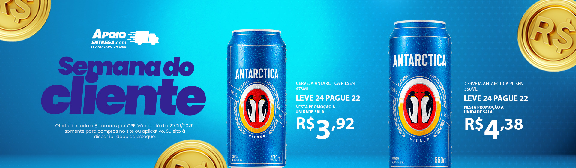 Cerveja Skol Pilsen 473ml  - Leve 24 Pague 22 21/09